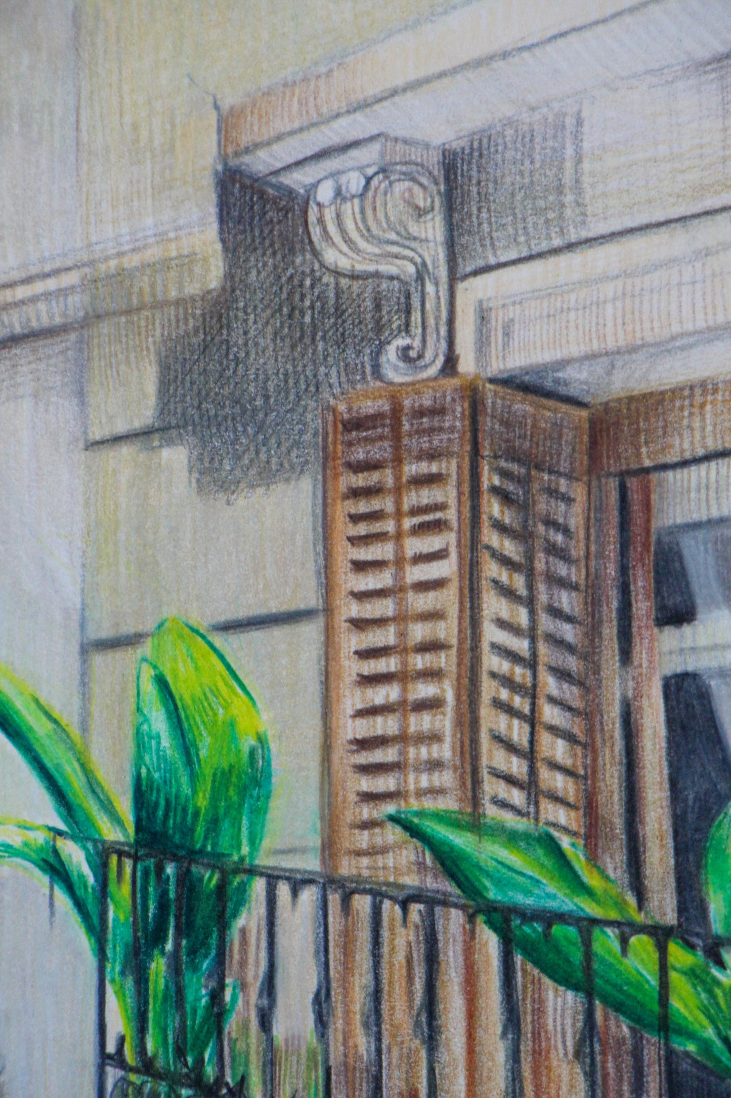 Corner in María del Pi | Original Artwork