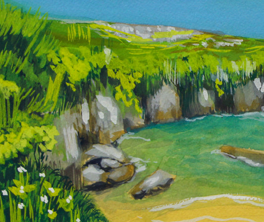 Gulpiyuri Beach, Cantabria | Original Artwork