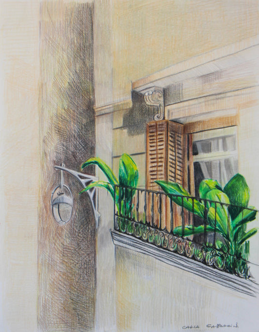 Corner in María del Pi | Original Artwork